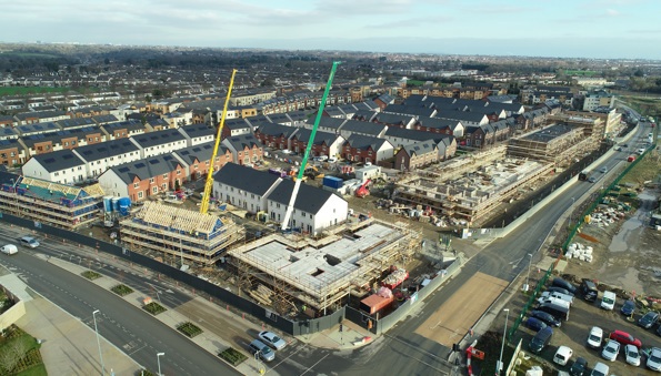 Laois Scaffolding Hire_The Ridge_Donabate_Cairn Homes_construction