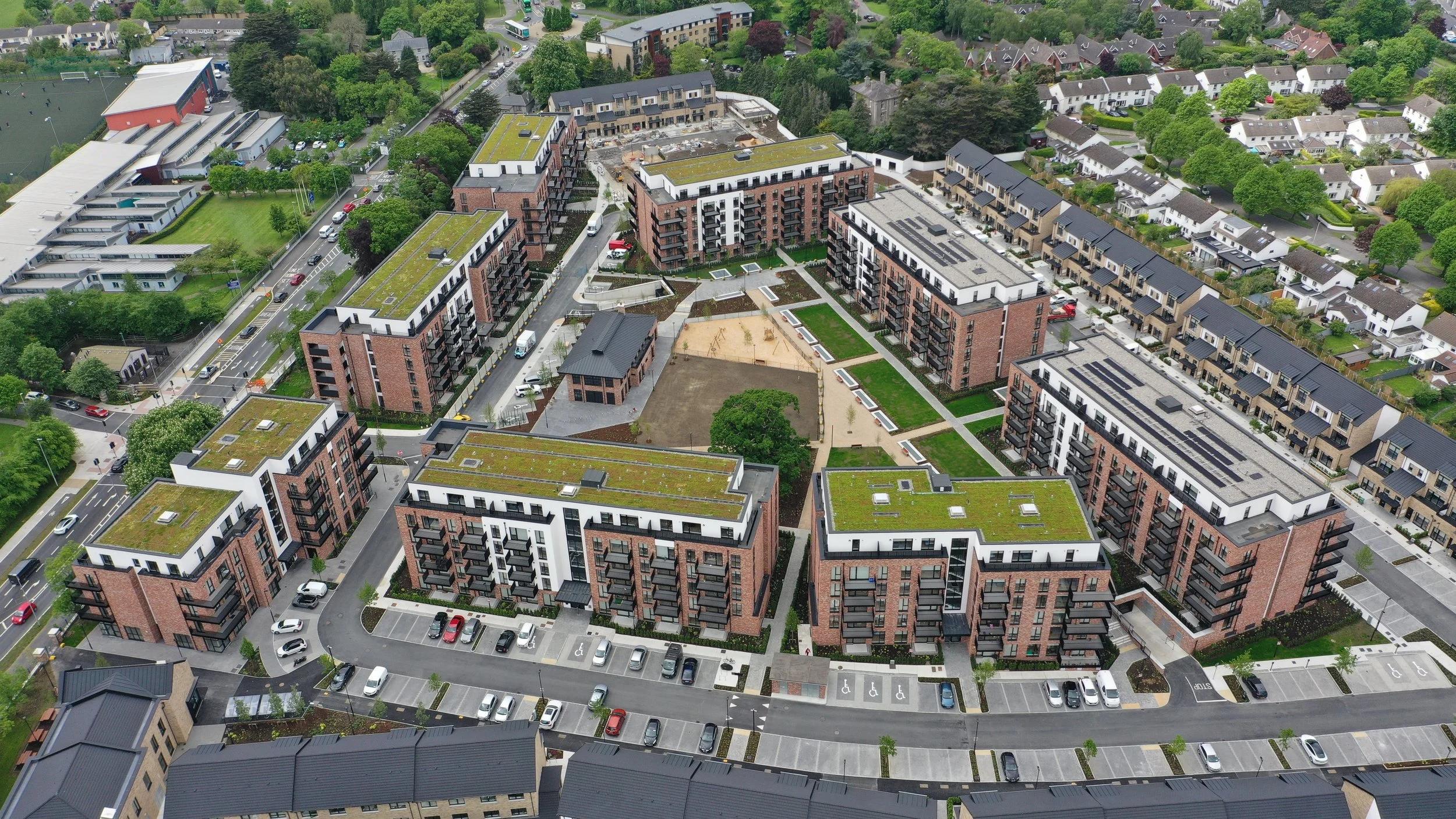 Laois Scaffolding_Two Oaks_Walls_ariel view best